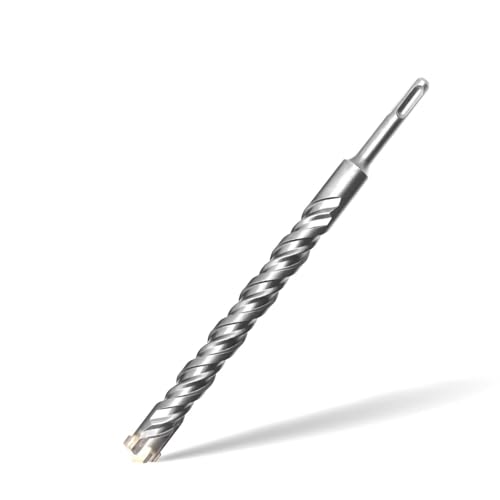 Foret SDS Plus 22mm x 250mm,avec 4 taillants en carbure et double vis,pour béton,pierre naturelle
