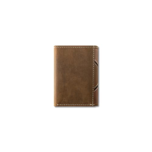 ARIAT Men's Tri-Tone Patchwork Leather Trifold Wallet3