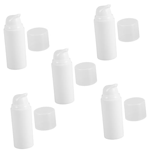 OATIPHO 5 Piezas Embotellado dispensador de loción Botellas de Bomba de plástico Botella de Base vacía Botellas de plástico de Viaje Botella vacia de Base páginas