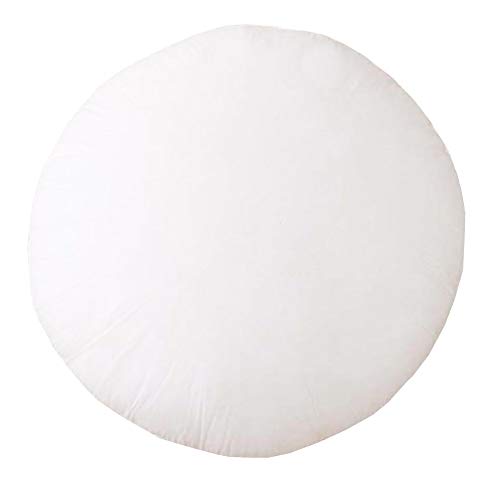 Fennco Styles Premium Polyester Fiber White Pillow Insert - Made in USA | Square, Round, and Rectangular (16”x16” Round)