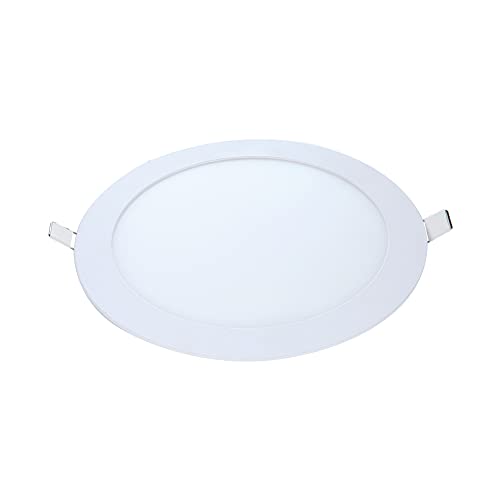 Painel Plafon Inteligente LED Smart Wi-Fi compatível com Alexa, linha NEO, 18W, Embutir, Redondo, Lu