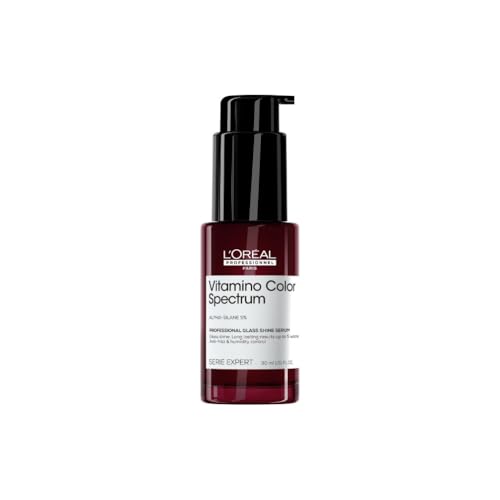 L'Oréal Professionnel Glass Shine Serum, Concentrated Serum Mirror, Protects & Provides Intense Shine, Vitamino Color Spectrum, 30ml