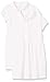 Amazon Essentials Short-Sleeve Uniform Pique Polo Dress Abito, Bianco, 6-7 Anni, Pacco da 2