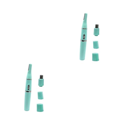PACKOVE 2 Juegos Recortador De Cejas Recortadora De Cejas Frente Maquinillas De Afeitar Agente De Mudanzas Eliminación Recargable Cabello Removedor De Pelo Depilación Facial Abs
