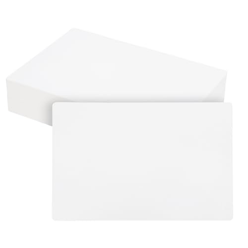 Fiches vierges 15 x 22,1 cm en papier cartonné épais pour apprentissage et étiquettes
