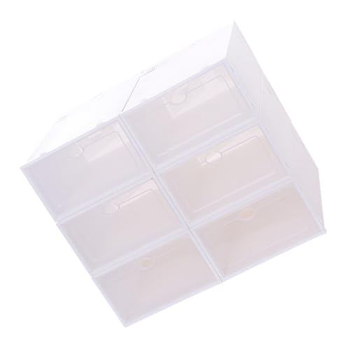 Boîte à chaussures transparente empilable plastique PP lot de 6