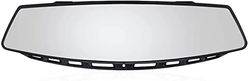 Verivue Mirrors Universal 12 Inch Interior Clip On Panoramic Curved Convex Rearview Mirror - Clear Tint - Clip On - Wide Angle - For Use In Car, Suv, Truck #TOP1
