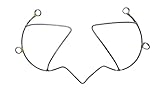carnivalmw Amara Wire Bra Frame, 10-Gauge Metal, Silver, A-F Cup Sizes, Lightweight Carnival Costume Base, Push-Up Style (US, Cup Band, DD)