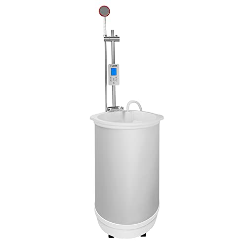 Sunjun 75L/90L Máquina de Baño Móvil Plegable con Ducha 220V Calentador de Agua Instantáneo Debajo del Fregadero Hogar Ducha Rural Inteligente Calentador de Agua Eléctrico Lona de PVC Engrosada 2000W