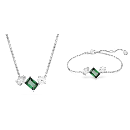 Collier et Bracelet Vert Swarovski Mesmera pour un look élégant au quotidien