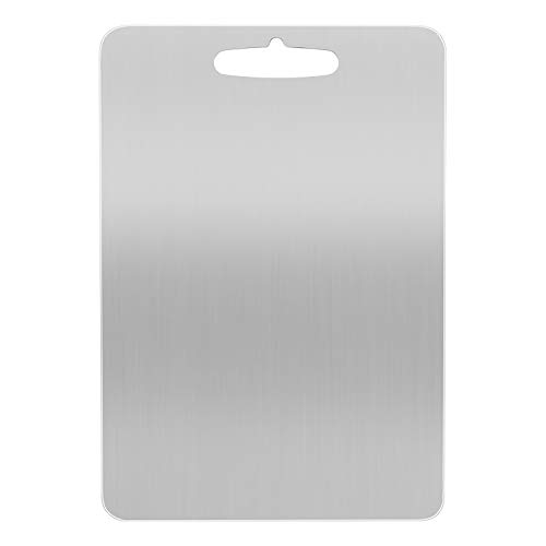 Stainless Steel Fruit Cutting Board for Kitchen, Large Kitchen Metal Chopping Board