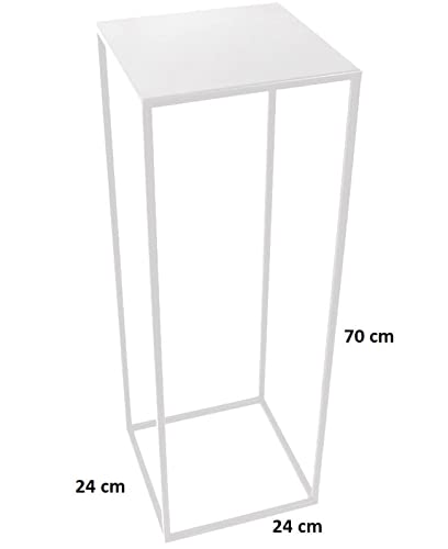 Blumenständer | Blumenbett Loft aus Metall 363 Pflanzenständer | Fantasievolles Pflanzenständer | Für Innen- und Außendekor, tollen Eindruck, Weiß