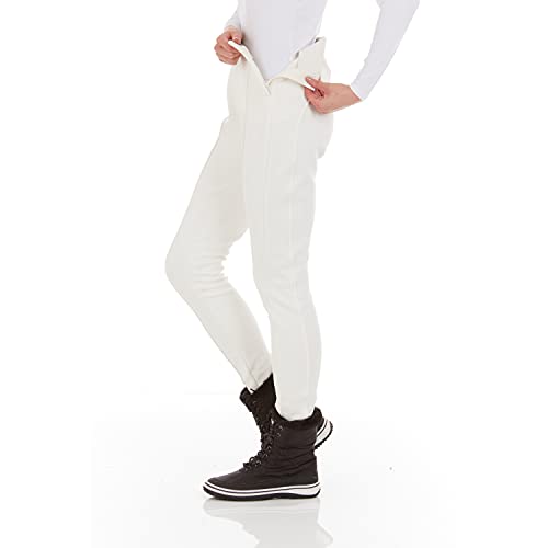 Arctic Quest Ladies Softshell Skinny Leg Snow Ski Pant, Slim Fit Water-Resistant Pants For Women, Vanilla, X-Large - #TOP4