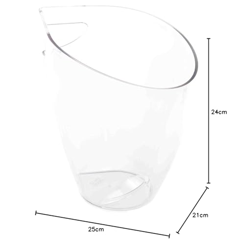 Koala Natur Transparent-Acryl Eimer, St. Crystal, durchsichtig, Einheitsgröße