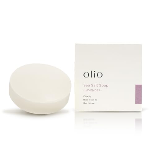 olioiIIjSea Salt Soap -LAVENDER- Y΂ x_[̍ 80g Aălbgt Ԃg q  A {