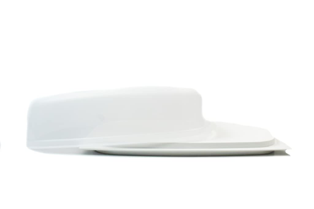 Tupperware KäseMax weiß stapelbar Käseglocke Kondensplus Cheese Fromage Kondenspro + SPÜLTUCH