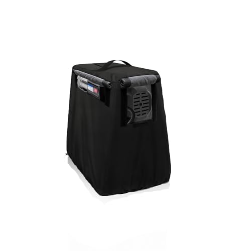 Vilgftyiet 600D Oxford Outdoor Brunnenpumpenabdeckung, wasserdicht, staubdicht, frostsicher, Schutz für flache automatische Booster-Jet-Pumpe, schwarz, 30 x 50 x 75 cm