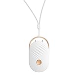 Portable Air Purifier Necklace, Wearable Negative Ion, Portable Negative Ion Generator Necklace for Purifying Around the Body Smoke for Bedroom,Car(White)