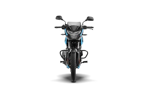 Image of Bajaj Pulsar 125 Disc Carbon Graphics Motorcycle, Single Seat, Ebony Black Cyan Blue, Booking for Ex-Showroom Price