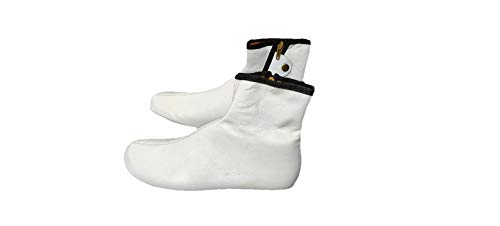 Image of Azad Genuine Leather White Socks