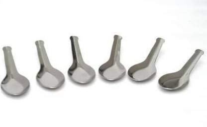 D & S Stainless Steel Masala Box Spoon Spice Spoon Set Tea Coffee Spoon for Spoon Spices 6 Pcs