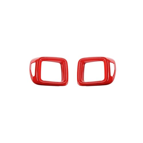 Car Rear Taillight Tail Light Lamp Decoration Cover Compatible For Jeep Renegade 2016 2017 2018 2019 2020 2021 2022 2023 2024 Up(Red)