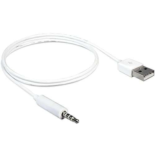 DeLOCK 20-83182 Cable USB-A Macho > Stereo Jack 3.5 mm Macho 4 Pin iPod Shuffle, 1 m