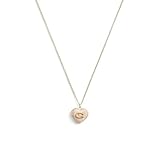 COACH Signature Heart Locket Pendant Necklace