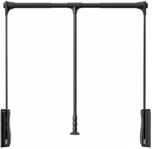 Tringle à vêtements rabattable marron pour organiser le placard