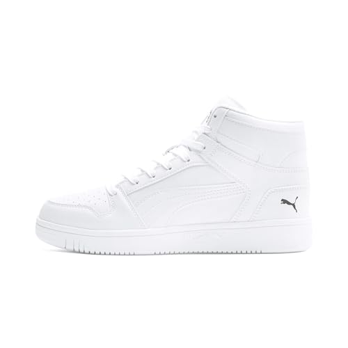 PUMA Rebound LayUp SL, Zapatillas, Unisex adulto, Blanco (Puma White/Puma Black), 45 EU
