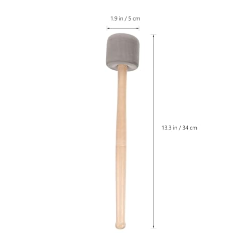 Baquetas para Bombo 2Pcs Mango Madera miniatura 2