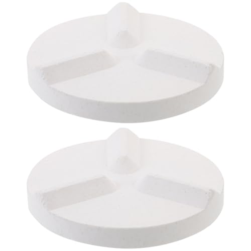 TEHAUX Ceramic Pottery Kiln Mats 2 pcs - Heat-Resistant Refractory Alumina Support Pads for Glaze Firing, Prevents Sticking & Warping – for Kiln, Studio, Ceramic Artists, Potters