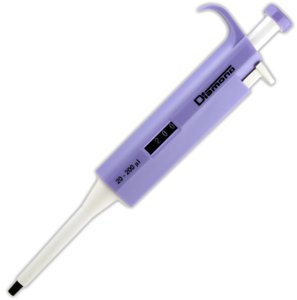 Globe Scientific 3301-200 Diamond Pipette, Lavender, Tip Group B, 20-200µL Adjustable Volume