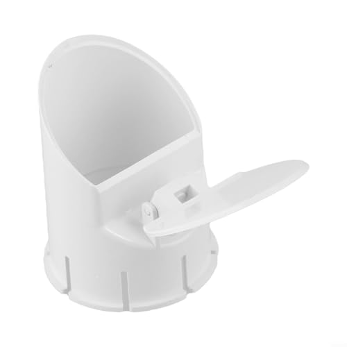 Tapa de desagüe para piso de PVC con válvula automática antiolor para tubería de drenaje de 50-160 mm, tapa de desplazamiento rápido para baño, balcón, jardín y exterior, color blanco (50 mm) miniatura 2