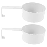 NUOBESTY 2er-Pack Messlöffel aus Metall – Löffel für Waschpulver, Reis, Tierfutter (Hund und Katze), Trockenwaren – Mehl- und Waschmittelportionslöffel mit Griff