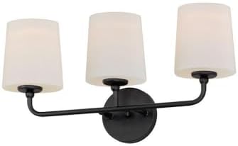 Maxim Bristol - 3 Light Bath Vanity-10 Inches Tall and 20.75 Inches Wide-Black Finish