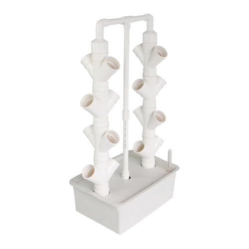 水耕栽培システム 垂直ガーデンプランター 発芽コンテナ 植え付けツール 省スペース 野菜プラントタワー, 2列