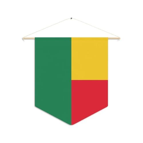 Banderín de Benin para colgar en poliéster, 30 x 45 cm