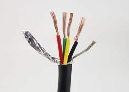 5 meter 4 core x 0.75 mm2 Core Shielded Signal Data transmission copper Wire cable for EMI protection