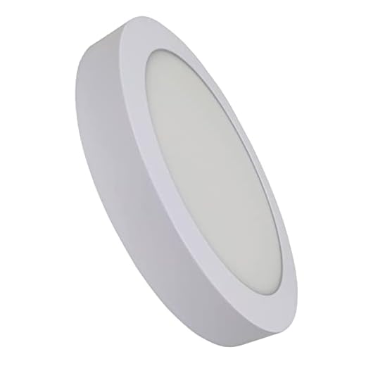 Plafon LED Redondo Superficie 20W. Color Blanco Frio (6500K). 1800 Lumenes. Driver Incluido.