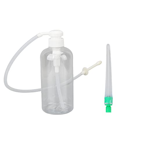 Vagina Cleaning Kit, Large Capacity Reusable Vaginal Douche Cleaner, Silicone Women Vagina Douche Kit With 2 Nozzle Tips For Home (600Ml) #TOP4