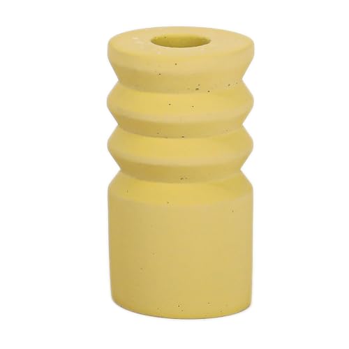 Support de ciment moderne gris conique pour décoration de table et bureau