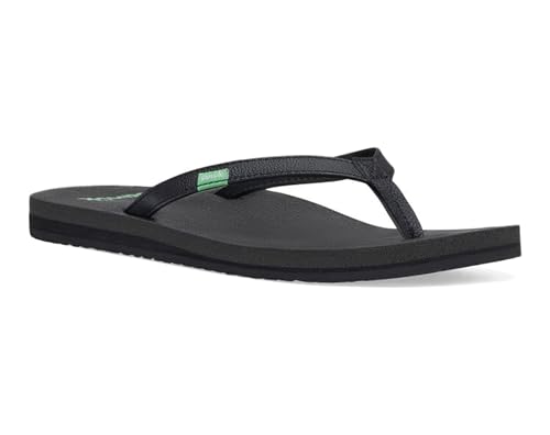 Image of Sanuk Yoga Joy Womens Flip Flops | Yoga Mat Footbed | Sandals for Women | Womens Yoga Sandals | Women's Beach Sandals