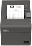 Epson TM-T20II Imprimante ticket de caisse thermique USB, Ethernet, 8 points/mm (203 dpi) Noir Avec bloc d'alimentation, câble d'alimentation (UE) et support mural inclus