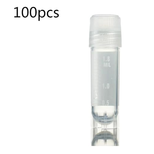 Flacons en plastique 2 ml petit format avec couvercle à vis pour fournitures de laboratoire - 2