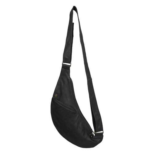 SASH Crossbody Bag - Half Bag with Flap in Leather - Travel Sling Bag with FRID-Protected Wallet