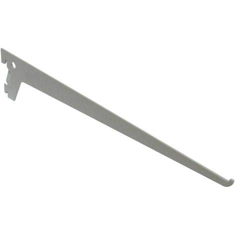 Elementsystem – 1 soporte para estante con 2 ganchos de aluminio de 200 mm