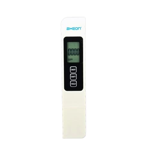 Image of AXEON A4 Digital 3-in-1 TDS Meter | Water Quality Tester for TDS, EC & Temperature with LCD Display | 0-9990 PPM Range | Ideal for RO Systems, Labs, Aquariums & Drinking Water