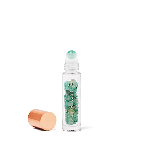 Crystallove Botella de Cristales para Aceite, 10 Ml, Aventurina Verde