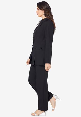Roaman's Women's Plus Size Ten-Button Pantsuit3